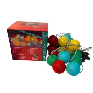 Inglipallid suured, led, 16 tk trafoga. erksavärvilised.