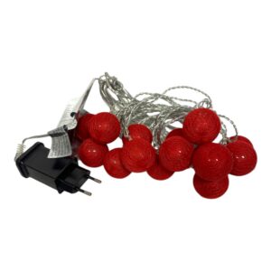 Inglipallid 3,5 cm punased, led 16 tk