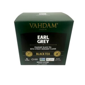 VAHDAM Must tee Earl Grey tsitruselise bergamotiga 15x2g