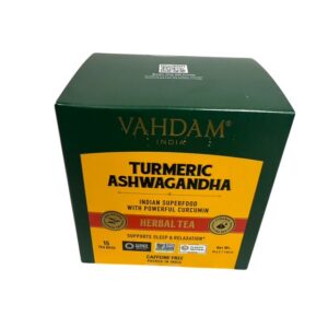 Vahdam taimetee kurkumi-ashwagandha 15x2g