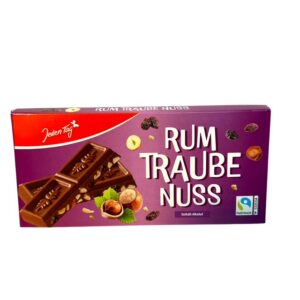 Šokolaad rummi, rosinate ja sarapuupähklitega, Jeden Tag 200g