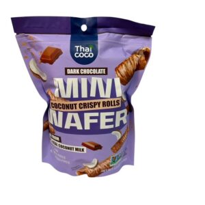 THAI COCO kookosrullid tumeda šokolaadiga 140g