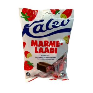 Kalev maasika-rabarberimaitselised marmelaadikommid 175g