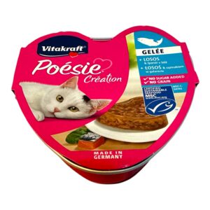 Vitakraft Poesie kassikonserv lõhe ja spinatiga želees 85g