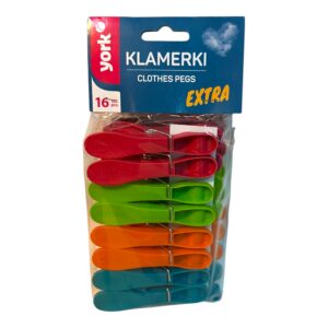 Pesulõksud York Extra 16tk plastik