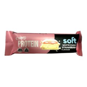 CORNY Protein Soft proteiinibatoon maasika-valge šokolaadi 45g