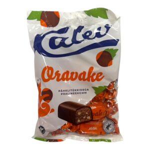 Kalev Oravake pähklitükkidega pralineekomm 175g