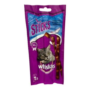 Whiskas närimispulgad täiskasvanud kassidele lõhega 3 x 6 g
