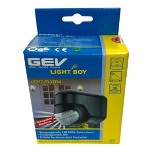 Gev Light boy Liikumisandur 200* must, IP44